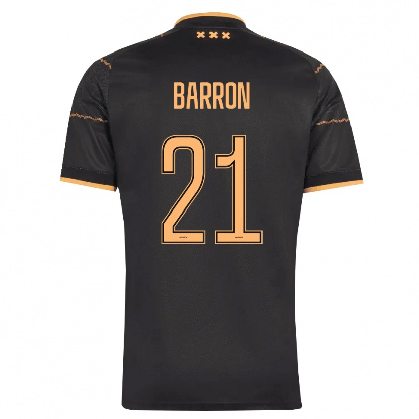Danxen Donna Maglia Eternal Barron #21 Nero Arancione Kit Gara Away 2026/27 Maglietta