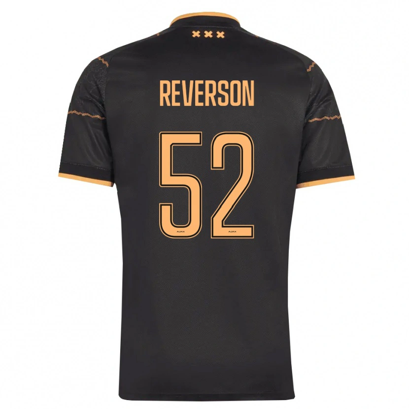 Danxen Donna Maglia Paul Reverson #52 Nero Arancione Kit Gara Away 2026/27 Maglietta