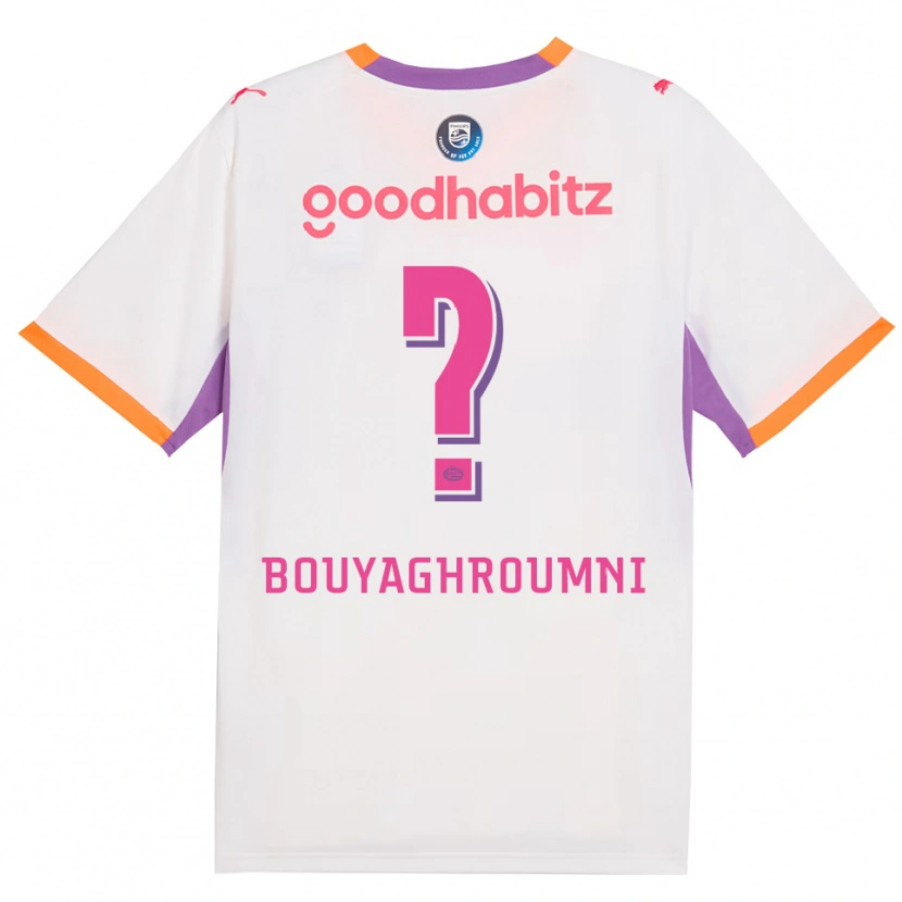 Danxen Donna Maglia Jaafar Bouyaghroumni #0 Bianco Viola Arancione Kit Gara Away 2026/27 Maglietta