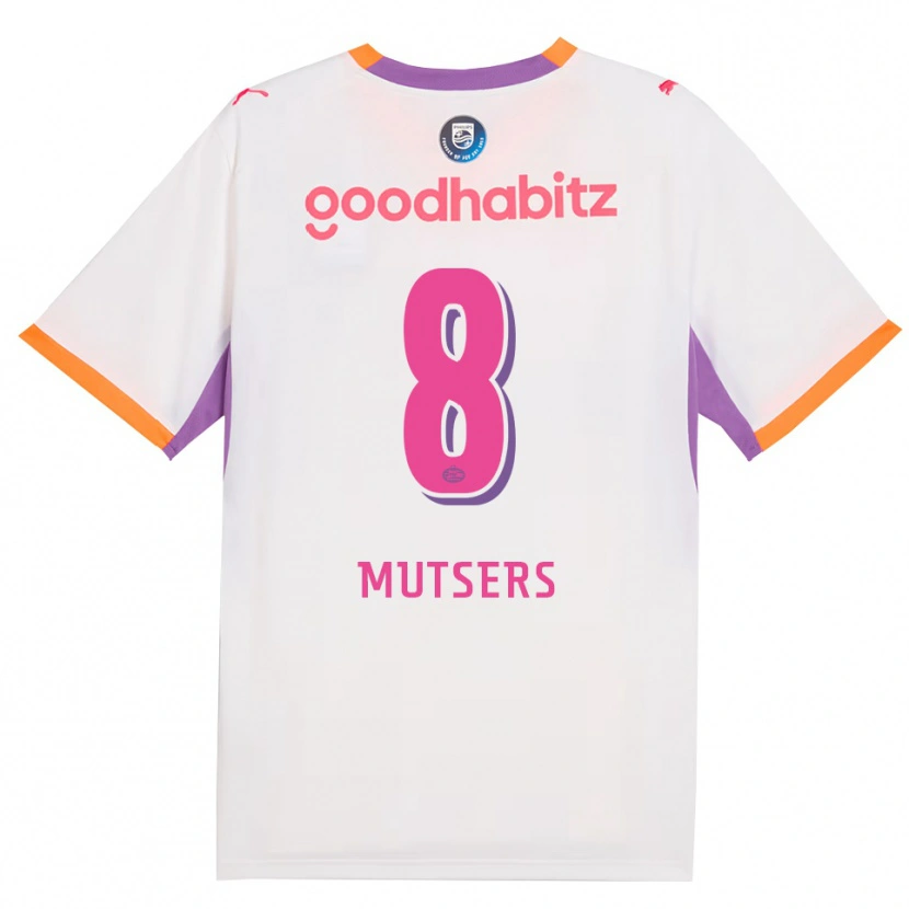 Danxen Donna Maglia Milan Mutsers #8 Bianco Viola Arancione Kit Gara Away 2026/27 Maglietta