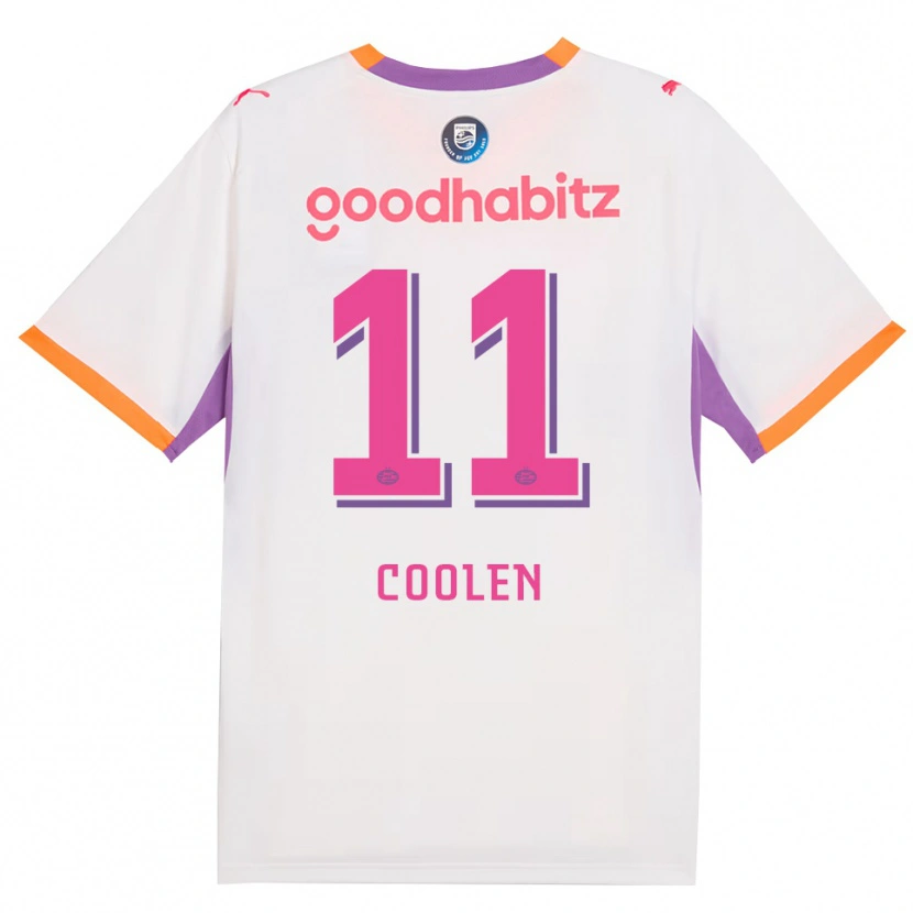 Danxen Donna Maglia Nadia Coolen #11 Bianco Viola Arancione Kit Gara Away 2026/27 Maglietta