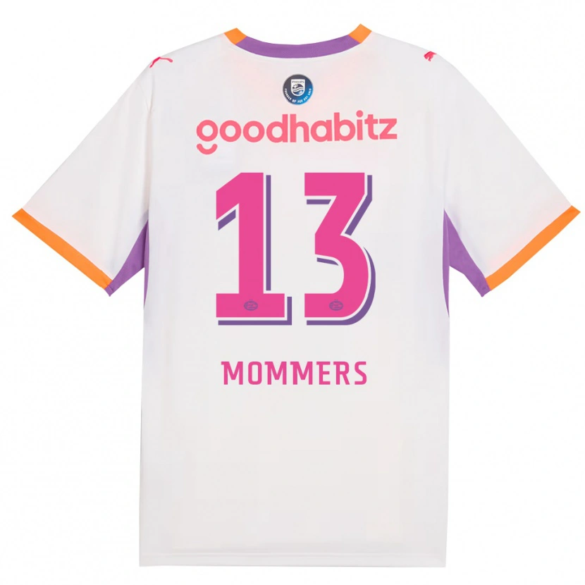 Danxen Donna Maglia Ryan Mommers #13 Bianco Viola Arancione Kit Gara Away 2026/27 Maglietta