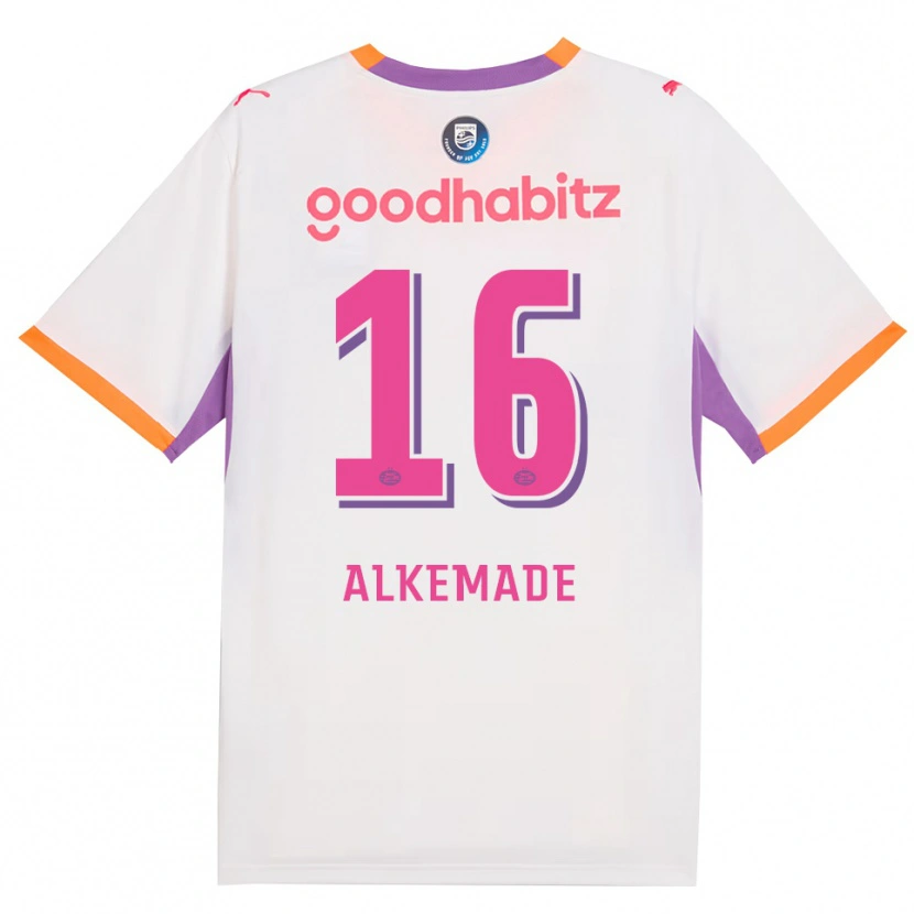 Danxen Donna Maglia Lisan Alkemade #16 Bianco Viola Arancione Kit Gara Away 2026/27 Maglietta