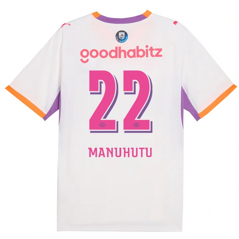 Danxen Donna Maglia Rivas Manuhutu #22 Bianco Viola Arancione Kit Gara Away 2026/27 Maglietta