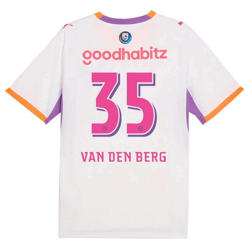 Danxen Donna Maglia Joël Van Den Berg #35 Bianco Viola Arancione Kit Gara Away 2026/27 Maglietta