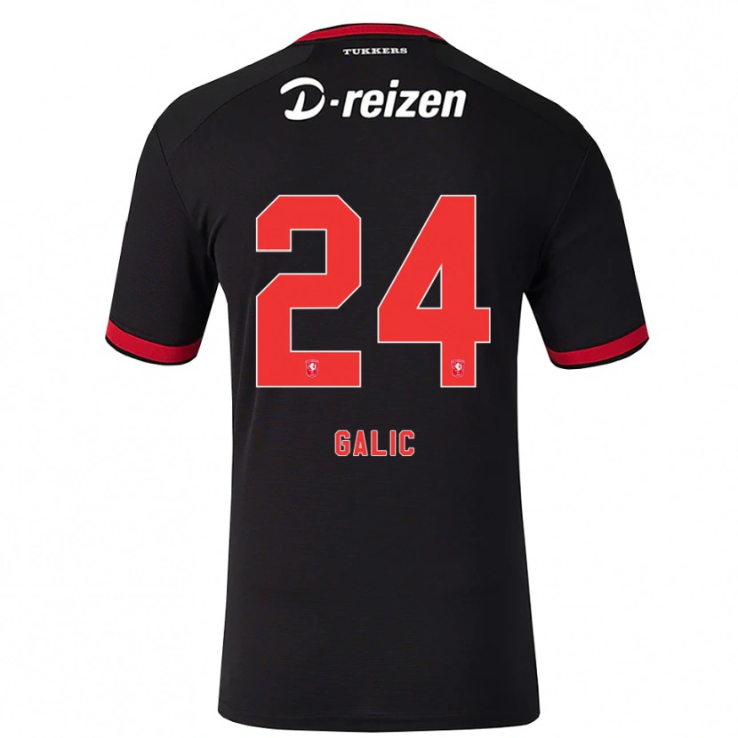 Danxen Donna Maglia Daniela Galic #24 Rosso Bianco Nero Kit Gara Away 2026/27 Maglietta