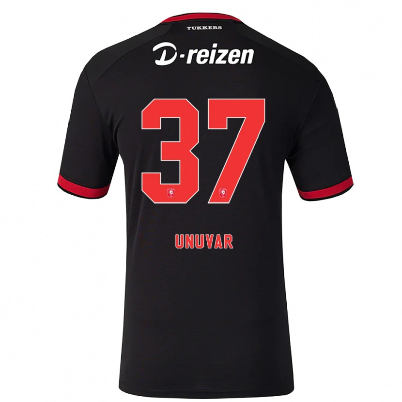 Danxen Donna Maglia Naci Ünüvar #37 Rosso Bianco Nero Kit Gara Away 2026/27 Maglietta