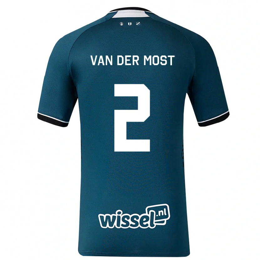 Danxen Donna Maglia Liza Van Der Most #2 Grigioardesiascuro Bianco Kit Gara Away 2026/27 Maglietta