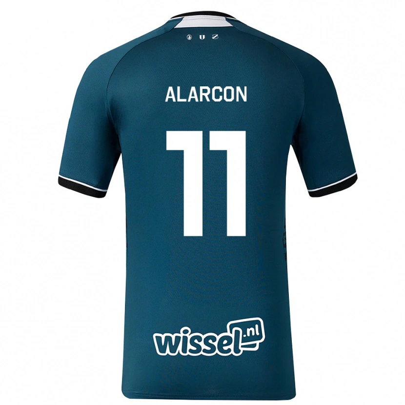 Danxen Donna Maglia Ángel Alarcón #11 Grigioardesiascuro Bianco Kit Gara Away 2026/27 Maglietta