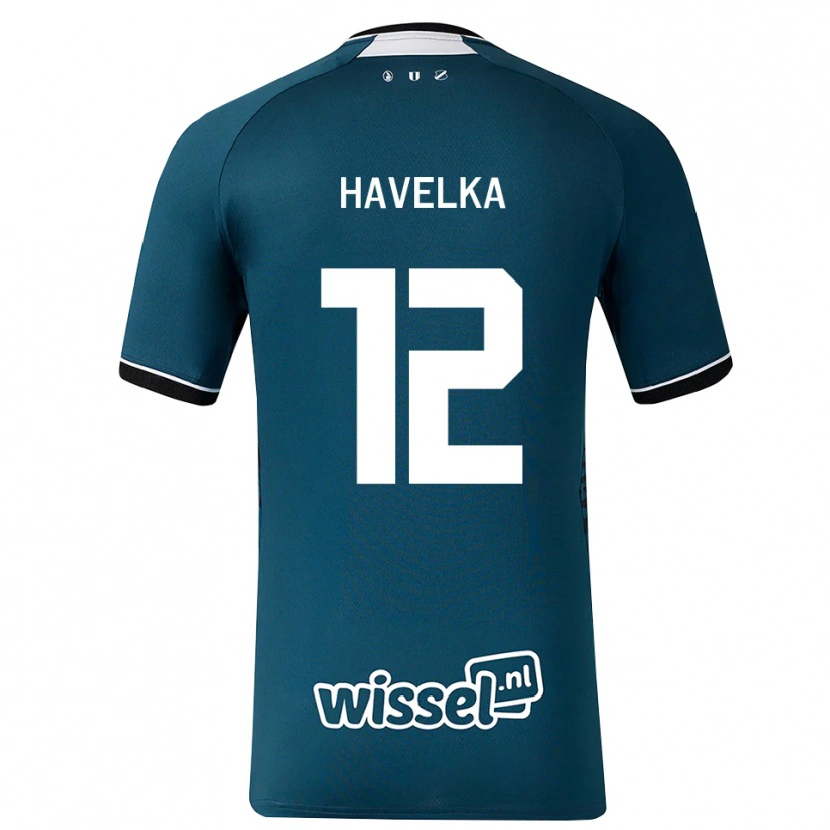 Danxen Donna Maglia Matyas Havelka #12 Grigioardesiascuro Bianco Kit Gara Away 2026/27 Maglietta