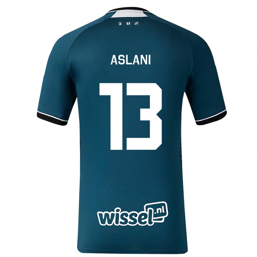 Danxen Donna Maglia Abdullah Aslani #13 Grigioardesiascuro Bianco Kit Gara Away 2026/27 Maglietta