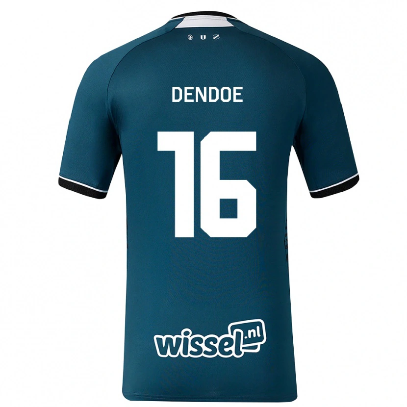 Danxen Donna Maglia Tyrell Dendoe #16 Grigioardesiascuro Bianco Kit Gara Away 2026/27 Maglietta