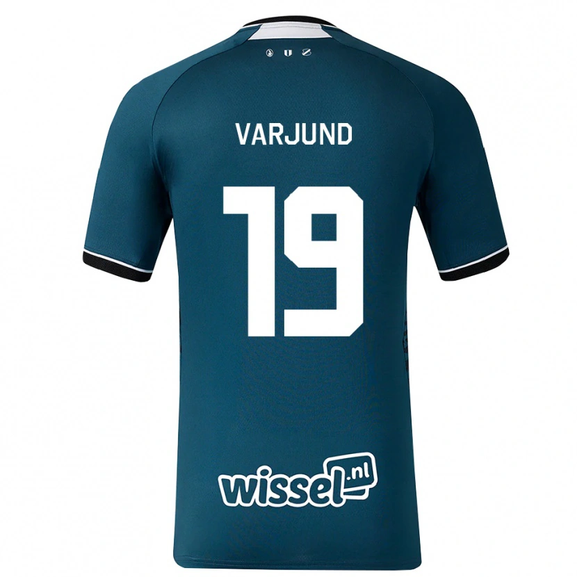 Danxen Donna Maglia Tony Varjund #19 Grigioardesiascuro Bianco Kit Gara Away 2026/27 Maglietta