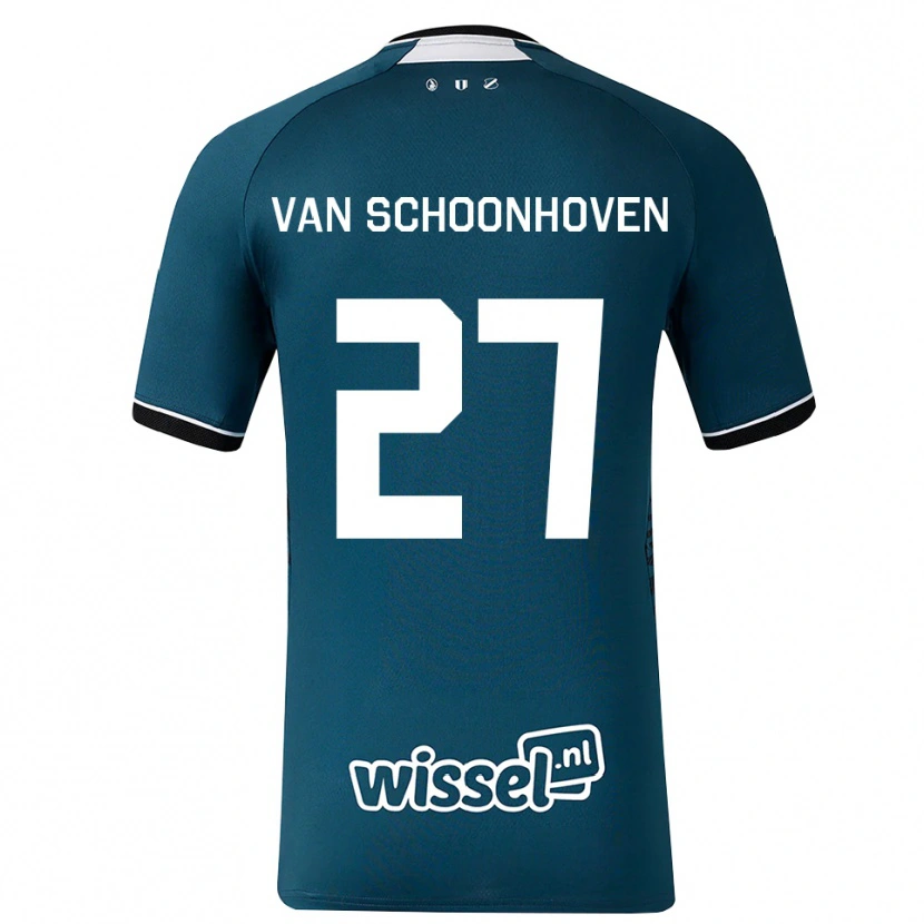 Danxen Donna Maglia Nurija Van Schoonhoven #27 Grigioardesiascuro Bianco Kit Gara Away 2026/27 Maglietta