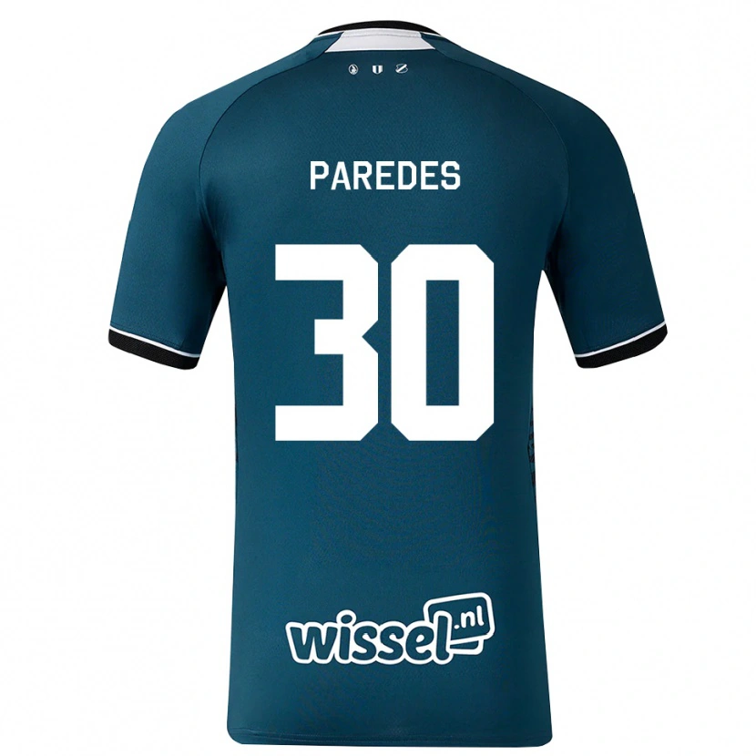 Danxen Donna Maglia Kevin Paredes #30 Grigioardesiascuro Bianco Kit Gara Away 2026/27 Maglietta