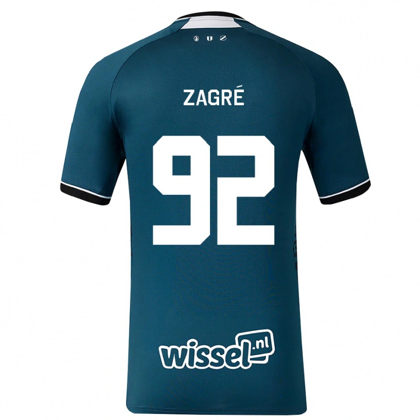 Danxen Donna Maglia Arthur Zagré #92 Grigioardesiascuro Bianco Kit Gara Away 2026/27 Maglietta