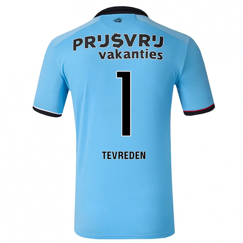 Danxen Donna Maglia Dylan Tevreden #1 Blu Cielo Profondo Nero Rosso Kit Gara Away 2026/27 Maglietta