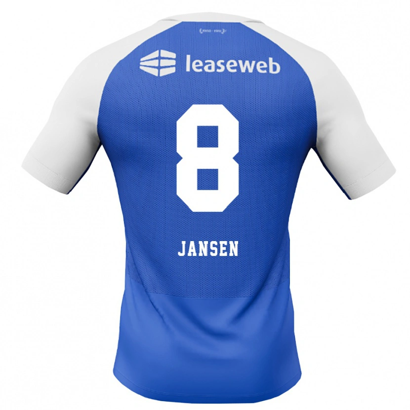 Danxen Donna Maglia Jim Jansen #8 Blu Dodger Rosso Bianco Kit Gara Away 2026/27 Maglietta