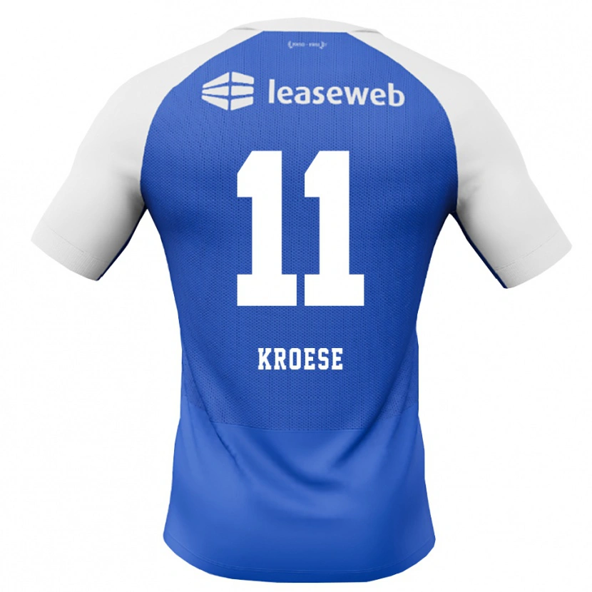 Danxen Donna Maglia Fieke Kroese #11 Blu Dodger Rosso Bianco Kit Gara Away 2026/27 Maglietta