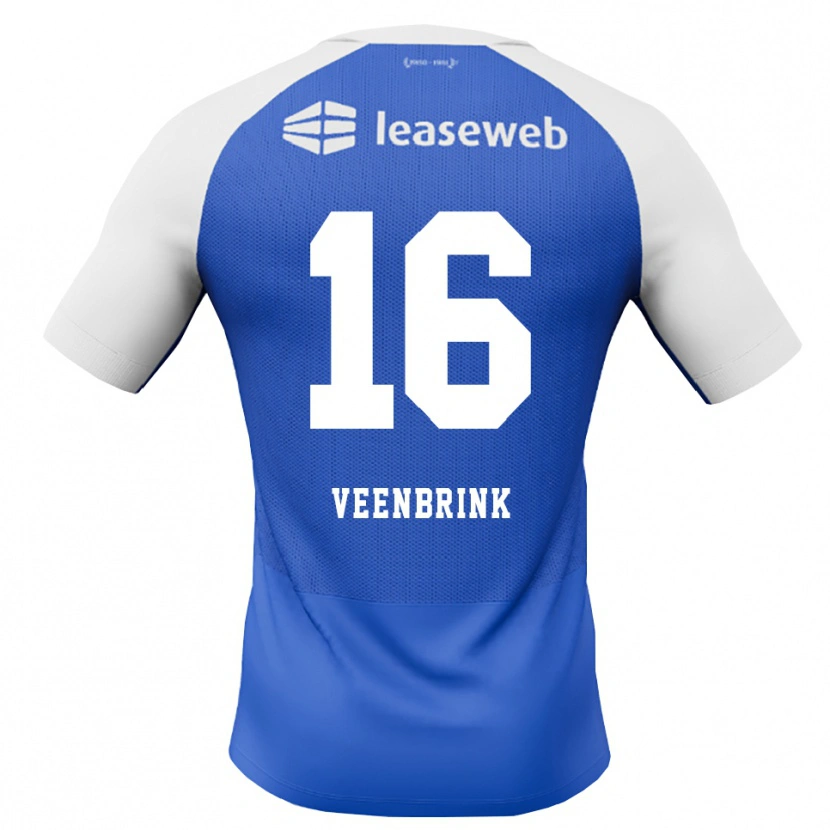 Danxen Donna Maglia Jayden Veenbrink #16 Blu Dodger Rosso Bianco Kit Gara Away 2026/27 Maglietta