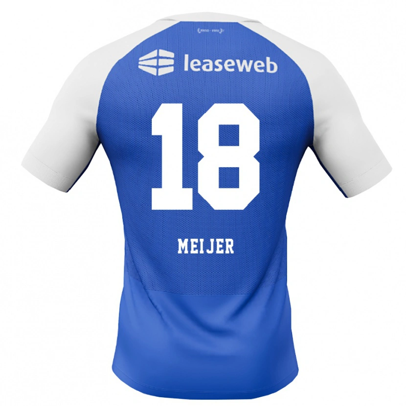 Danxen Donna Maglia Noah Meijer #18 Blu Dodger Rosso Bianco Kit Gara Away 2026/27 Maglietta