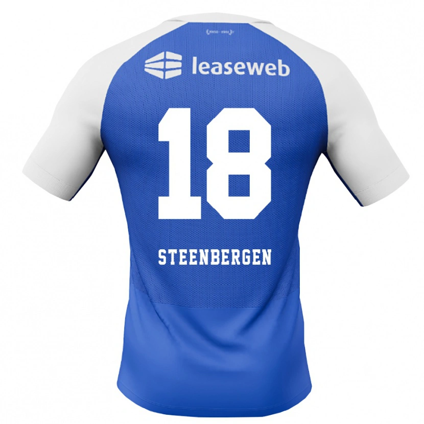 Danxen Donna Maglia Thom Steenbergen #18 Blu Dodger Rosso Bianco Kit Gara Away 2026/27 Maglietta