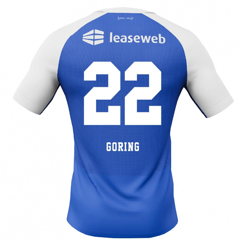 Danxen Donna Maglia Christian Göring #22 Blu Dodger Rosso Bianco Kit Gara Away 2026/27 Maglietta