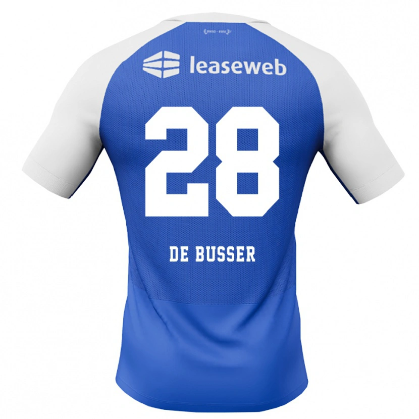 Danxen Donna Maglia Jari De Busser #28 Blu Dodger Rosso Bianco Kit Gara Away 2026/27 Maglietta