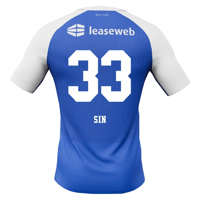 Danxen Donna Maglia Matej Sin #33 Blu Dodger Rosso Bianco Kit Gara Away 2026/27 Maglietta