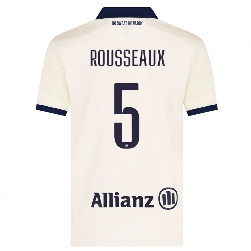 Danxen Donna Maglia Luca Rousseaux #5 Beige Nero Kit Gara Away 2026/27 Maglietta