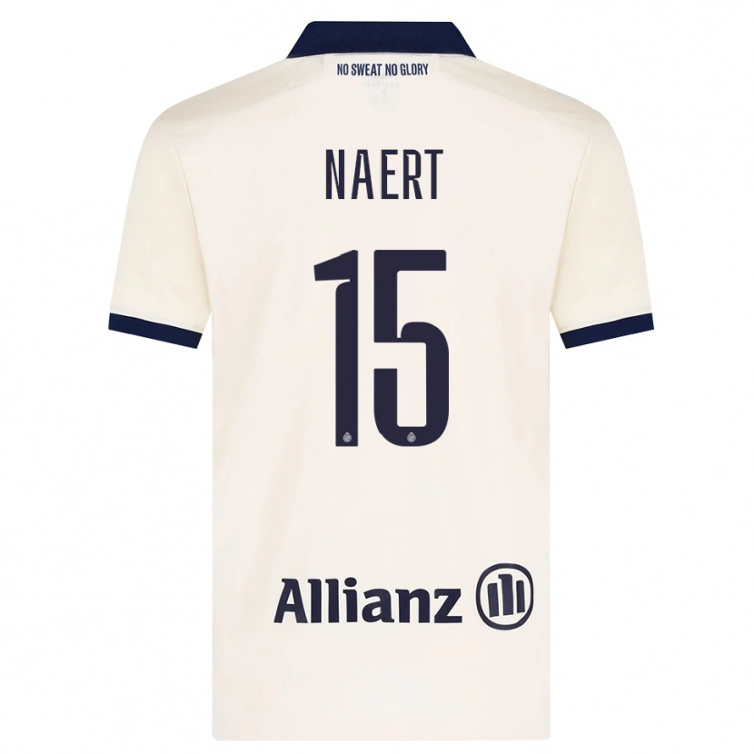 Danxen Donna Maglia Stan Naert #15 Beige Nero Kit Gara Away 2026/27 Maglietta