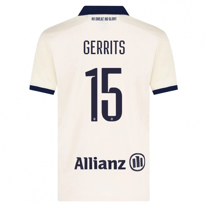 Danxen Donna Maglia Melanie Gerrits #15 Beige Nero Kit Gara Away 2026/27 Maglietta