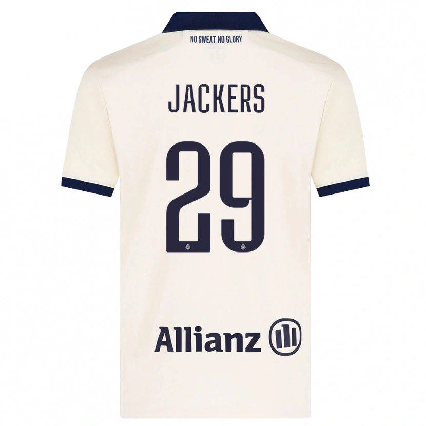Danxen Donna Maglia Nordin Jackers #29 Beige Nero Kit Gara Away 2026/27 Maglietta