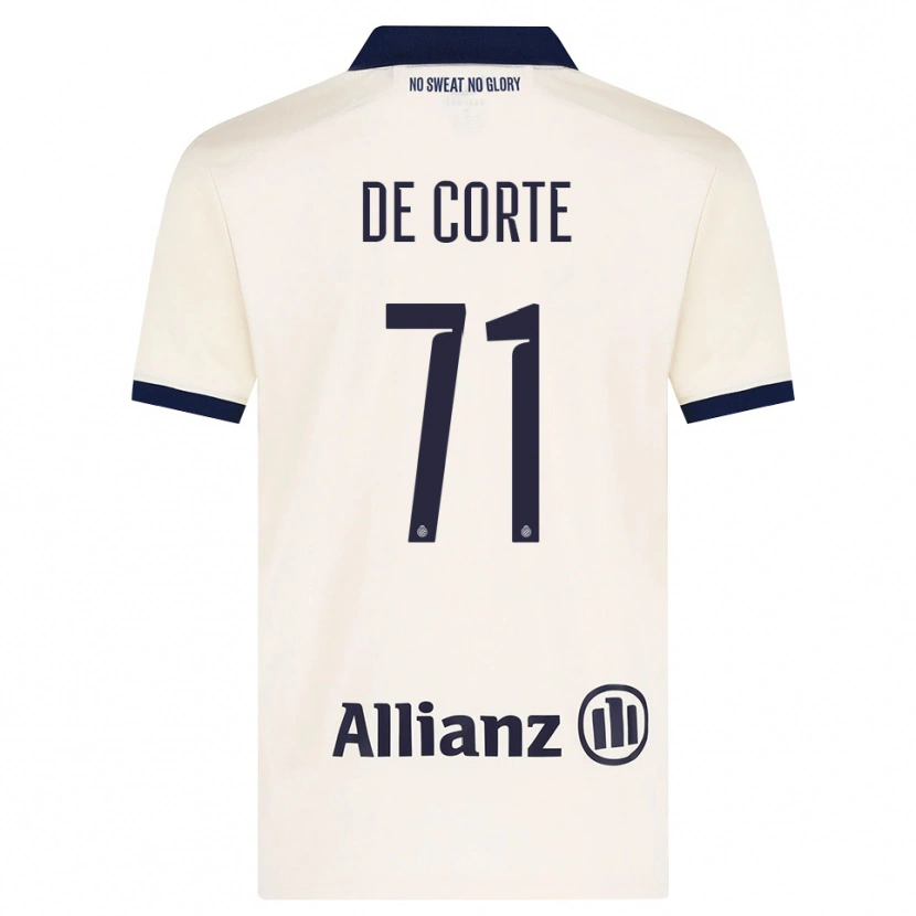 Danxen Donna Maglia Axl De Corte #71 Beige Nero Kit Gara Away 2026/27 Maglietta