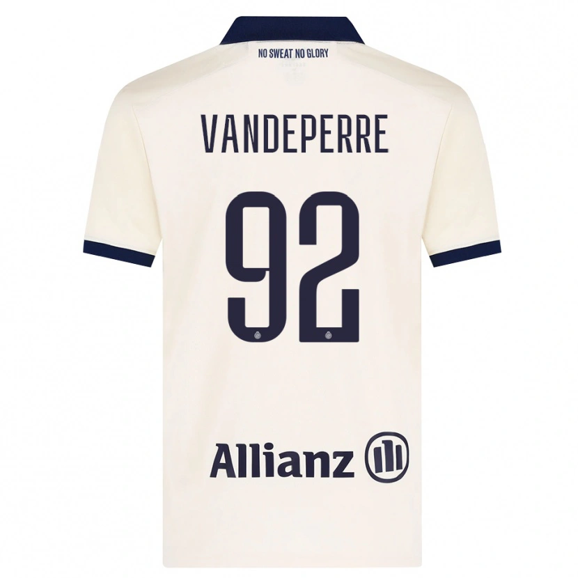 Danxen Donna Maglia Alexander Vandeperre #92 Beige Nero Kit Gara Away 2026/27 Maglietta