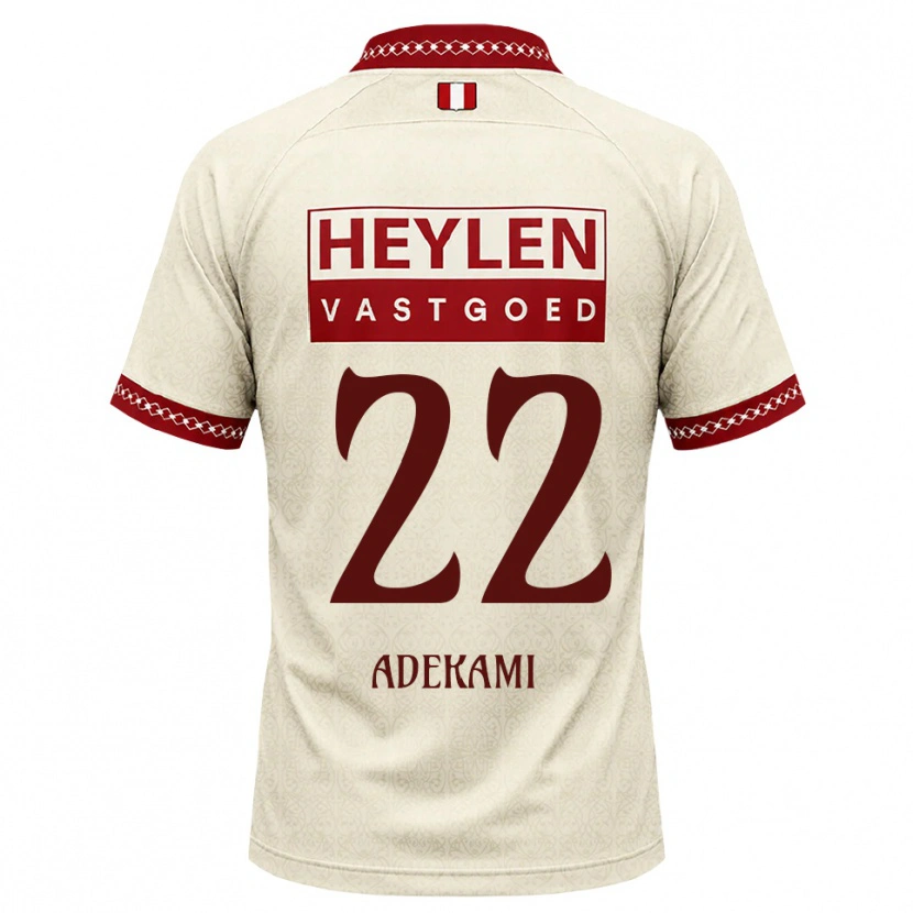 Danxen Donna Maglia Farouck Adekami #22 Beige Rosso Kit Gara Away 2026/27 Maglietta
