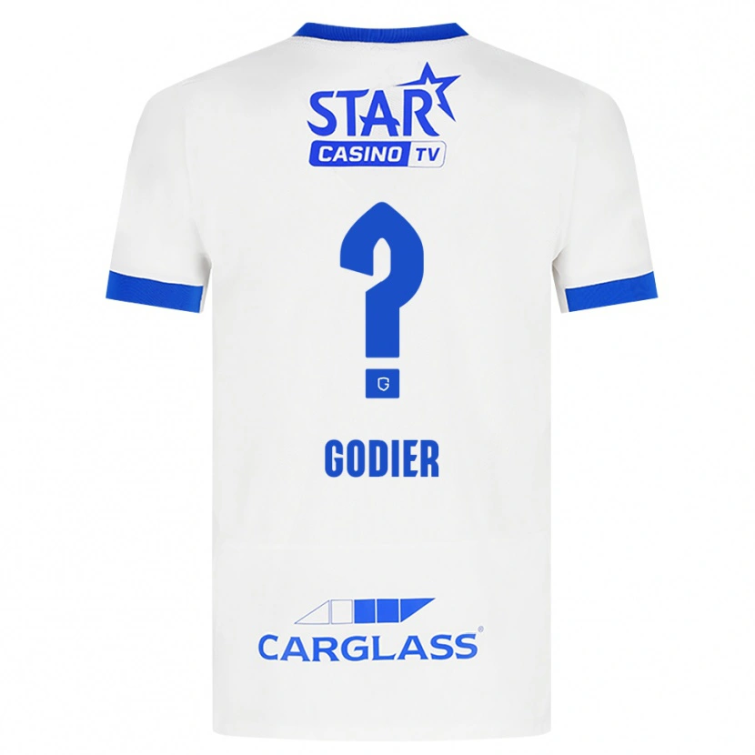 Danxen Donna Maglia Chelsea Godier #0 Bianco Blu Kit Gara Away 2026/27 Maglietta