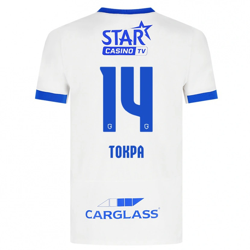 Danxen Donna Maglia Winner Tokpa #14 Bianco Blu Kit Gara Away 2026/27 Maglietta