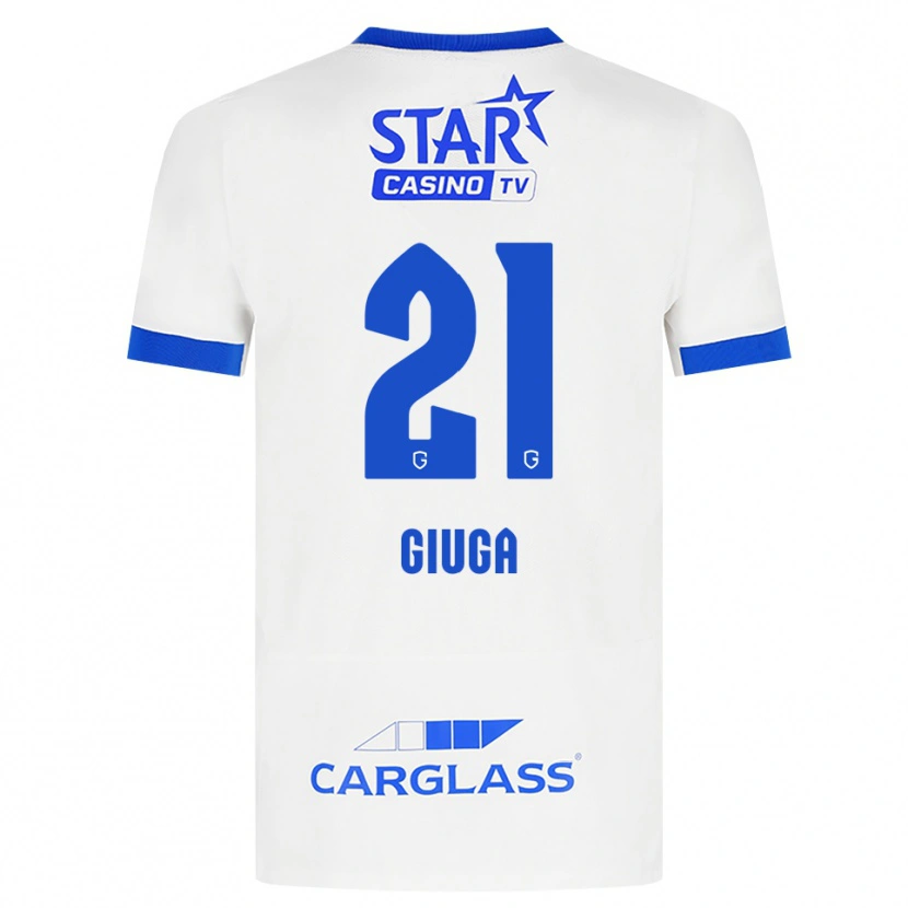 Danxen Donna Maglia Anissa Giuga #21 Bianco Blu Kit Gara Away 2026/27 Maglietta