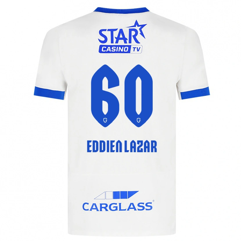 Danxen Donna Maglia Saif Eddien Lazar #60 Bianco Blu Kit Gara Away 2026/27 Maglietta