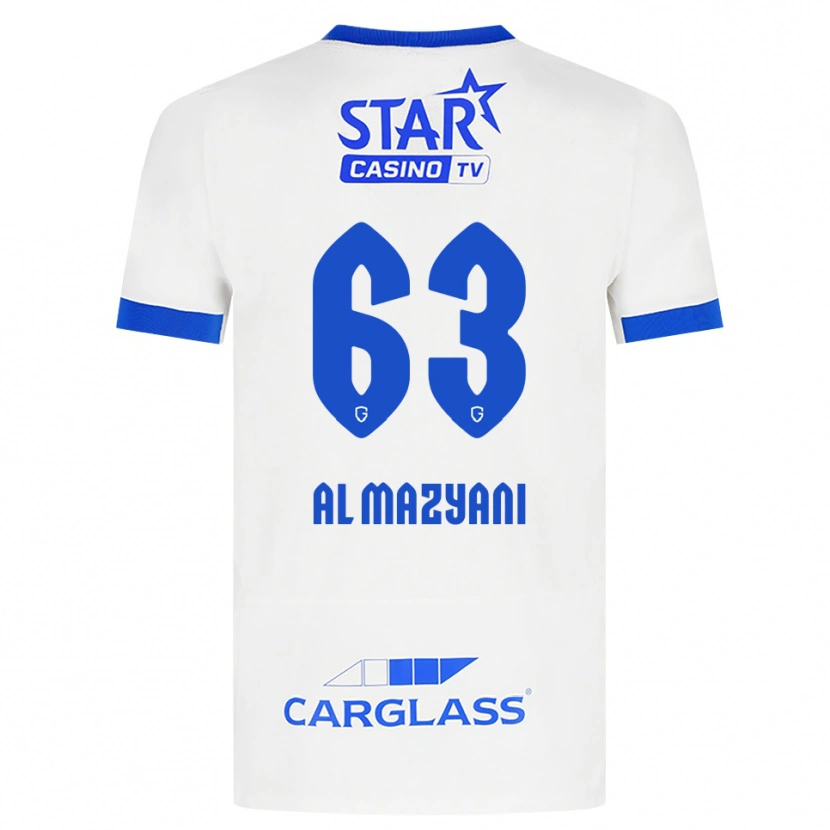 Danxen Donna Maglia Faissal Al Mazyani #63 Bianco Blu Kit Gara Away 2026/27 Maglietta