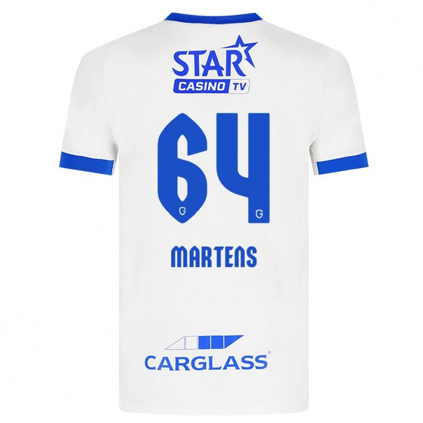 Danxen Donna Maglia Nolan Martens #64 Bianco Blu Kit Gara Away 2026/27 Maglietta