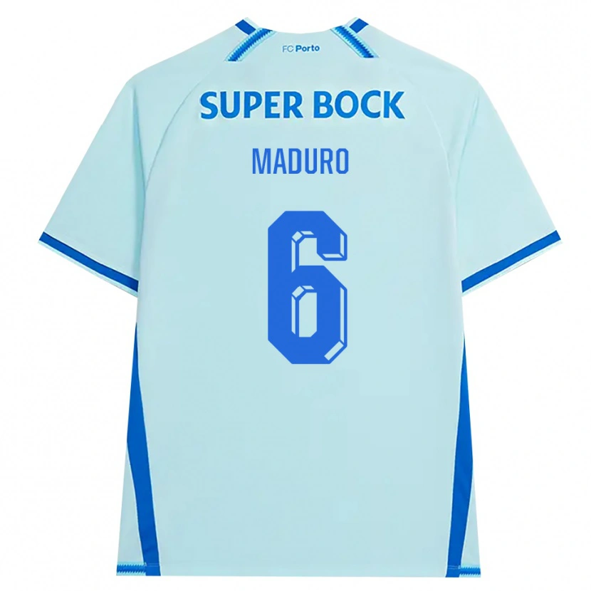 Danxen Donna Maglia Henrique Maduro #6 Azzurro Chiaro Blu Kit Gara Third 2026/27 Maglietta