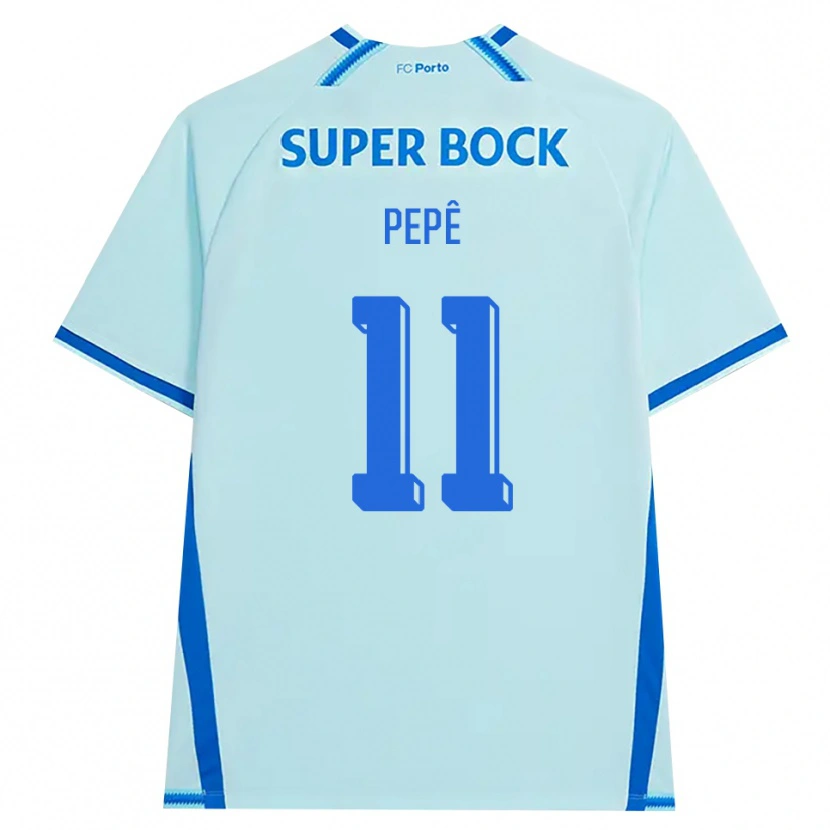 Danxen Donna Maglia Pepê #11 Azzurro Chiaro Blu Kit Gara Third 2026/27 Maglietta