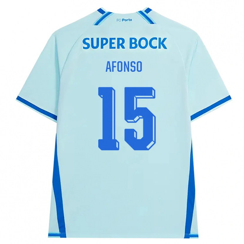 Danxen Donna Maglia Zé Afonso #15 Azzurro Chiaro Blu Kit Gara Third 2026/27 Maglietta