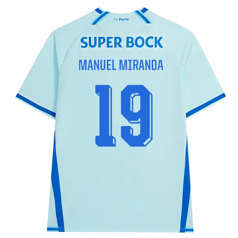 Danxen Donna Maglia Manuel Miranda #19 Azzurro Chiaro Blu Kit Gara Third 2026/27 Maglietta