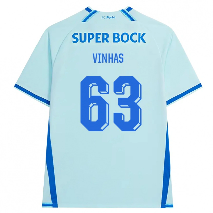 Danxen Donna Maglia David Vinhas #63 Azzurro Chiaro Blu Kit Gara Third 2026/27 Maglietta