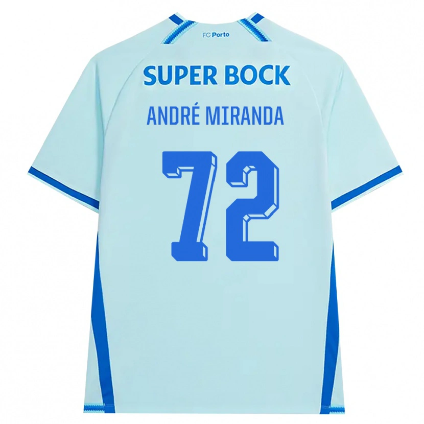 Danxen Donna Maglia André Miranda #72 Azzurro Chiaro Blu Kit Gara Third 2026/27 Maglietta