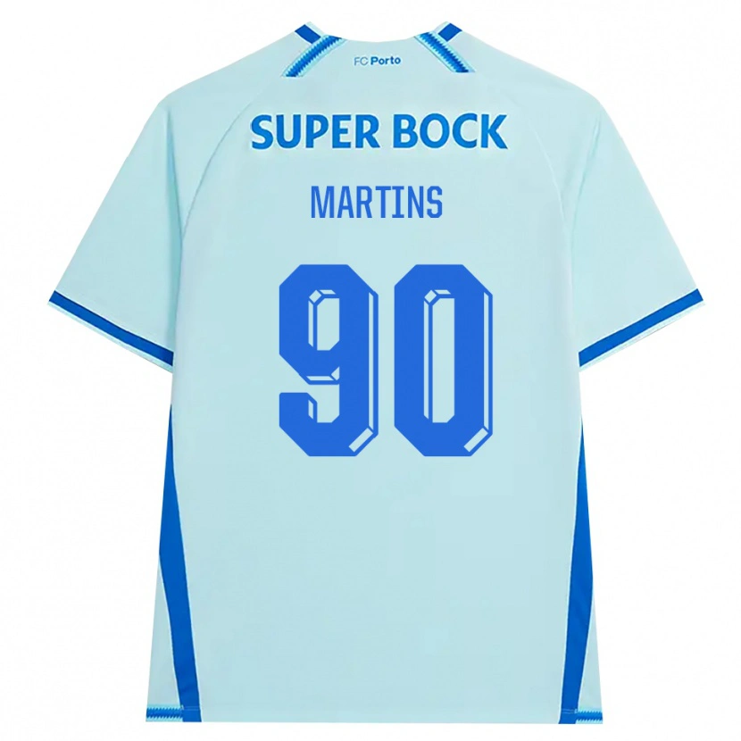 Danxen Donna Maglia Gil Martins #90 Azzurro Chiaro Blu Kit Gara Third 2026/27 Maglietta