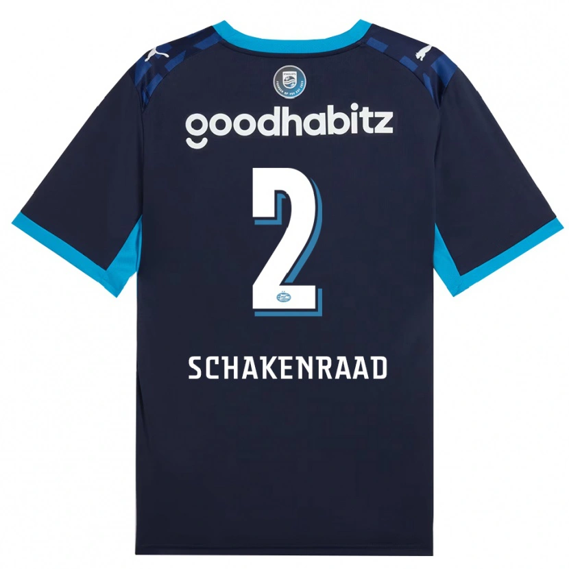 Danxen Donna Maglia Loek Schakenraad #2 Blu Dodger Blu Reale Kit Gara Third 2026/27 Maglietta